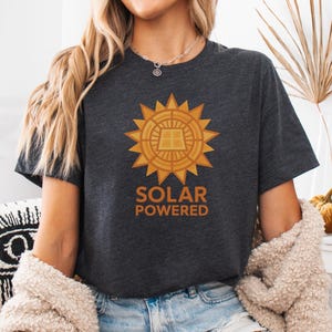 Camiseta de energía solar, camiseta de energía limpia, camiseta de energía solar ecológica, camiseta de energía renovable, camiseta de energía solar, camiseta de energía solar