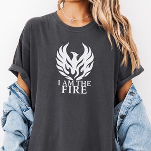 Comfort Colors®  Inspirational Phoenix Shirt, Spiritual Animal T-Shirt, Mythical Fire Bird Shirt, Empowerment Shirt, Motivational Quote Tee