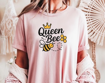 Jolie chemise reine des abeilles pour femme, chemise reine des abeilles maman, autonomiser les femmes, amateurs d'abeilles, t-shirt abeille mignon, chemise couronne de la reine, cadeau pour maman