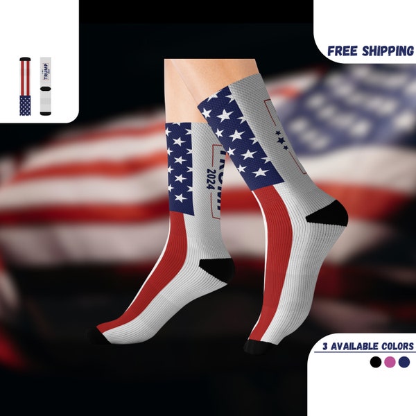 Trump 2024 Socks, Giftful For Him, Gift-For Trump, Patriotism Socke, Trump Gifted, Trump Gifted Sock, Giftful Socks, Socks Formen, Blue