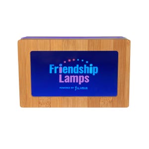 Digital Memory Frame Friendship Lamp | Digital Photo Display for Photos | Long-Distance Connection Gift | Touch-Activated LED Light
