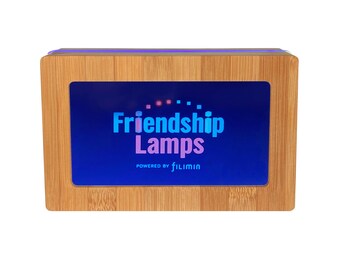 Digital Memory Frame Friendship Lamp | Digital Photo Display for Photos | Long-Distance Connection Gift | Touch-Activated LED Light