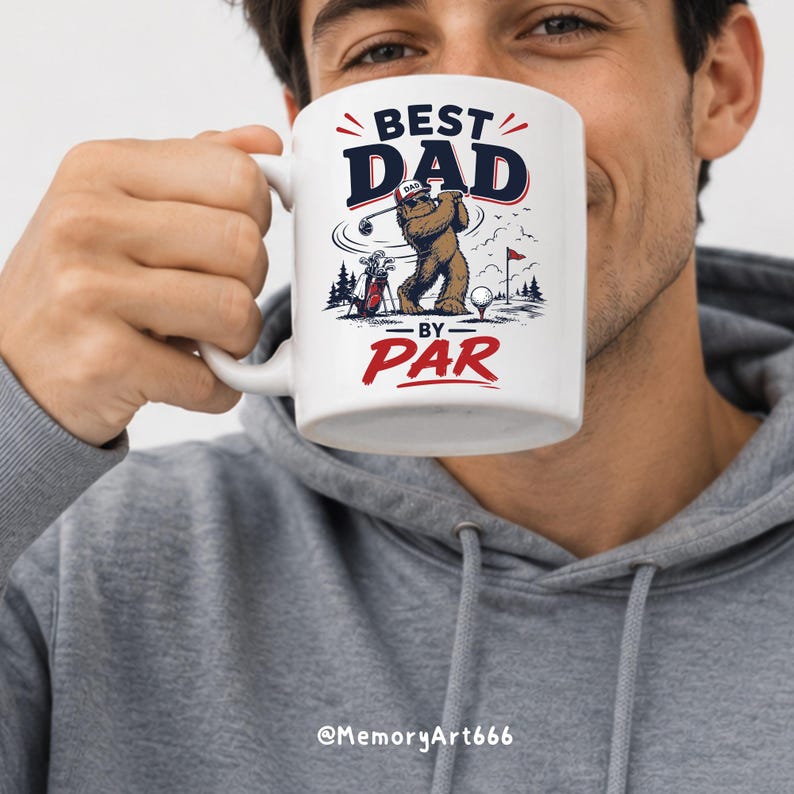 Bigfoot Golf SVG, Bigfoot Golf PNG, Sasquatch Golfer SVG, Best Dad By Par, Golf Dad Shirt Design, Father's Day SVG, Father's Day PNG, Funny Golf SVG, Funny Dad Shirt, Golfer Dad Gift, Golf Lover Design, Retro Golf Shirt, Bigfoot Dad Gift.