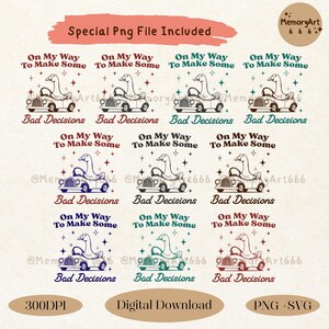 Silly Goose Meme SVG: Retro Trendy Design (Digital Download) image 2