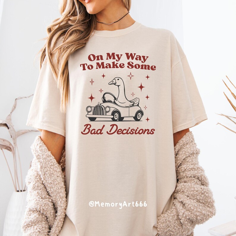 Silly Goose Meme SVG: Retro Trendy Design (Digital Download) image 5