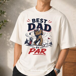 Bigfoot Golf SVG, Bigfoot Golf PNG, Sasquatch Golfer SVG, Best Dad By Par, Golf Dad Shirt Design, Father's Day SVG, Father's Day PNG, Funny Golf SVG, Funny Dad Shirt, Golfer Dad Gift, Golf Lover Design, Retro Golf Shirt, Bigfoot Dad Gift.