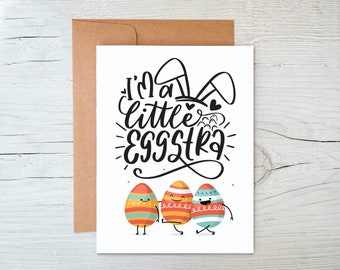 Easter Egg Card | Cute Easter Basket & Love Partner Card - Happy Spring!