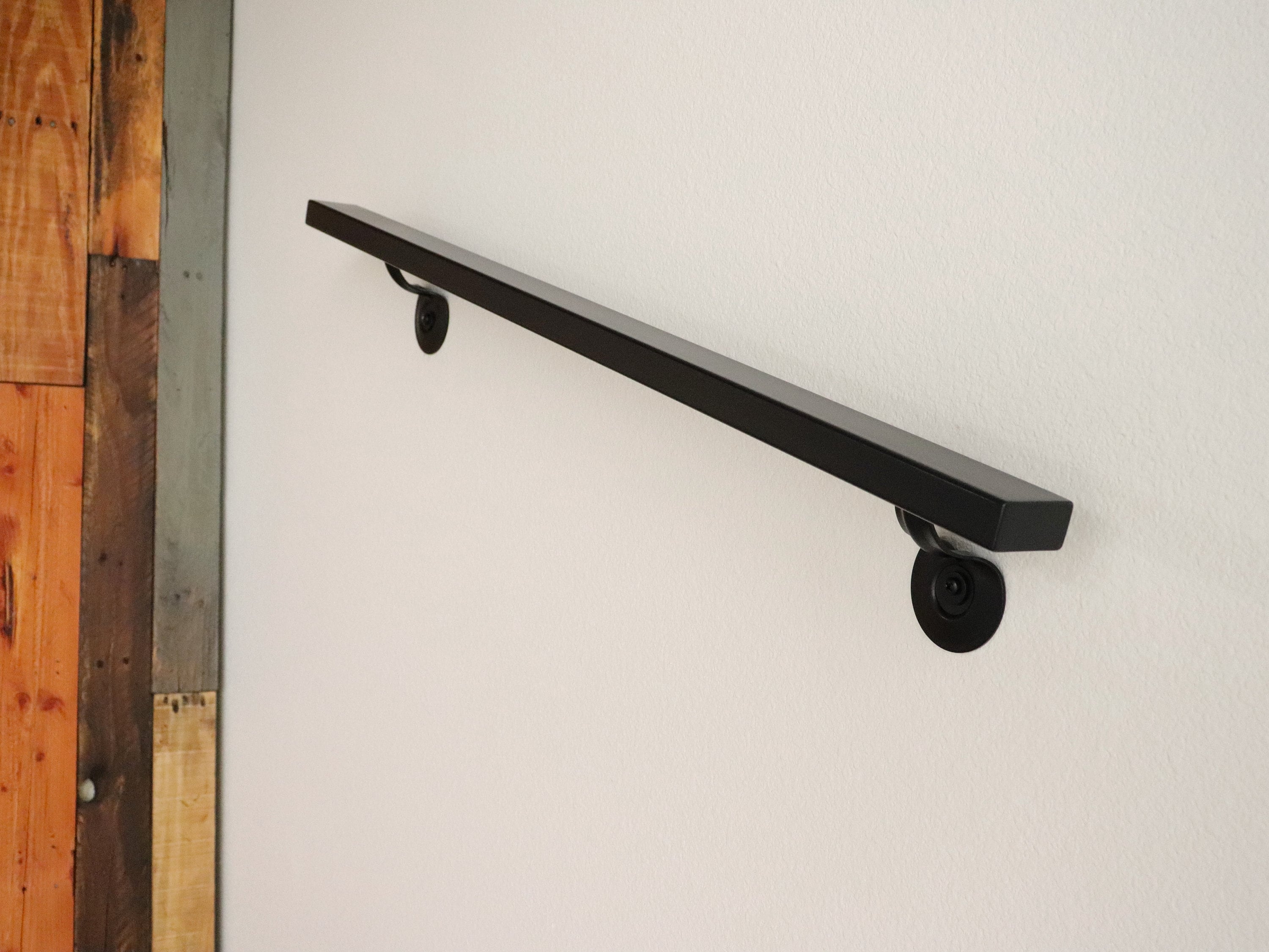 5 FT Handrails For Indoor Stairs,Deck,Slope,odern Aluinu Handrail Set, Wall Ounted, Zink
