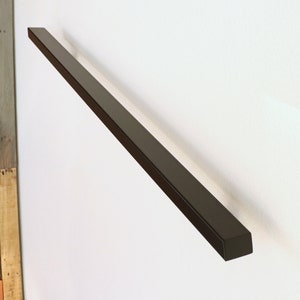 Angled Coat Rails Modern Angled Metal Handrail, Powder Coated Stair Rail, 2x1 Steel - Etsy