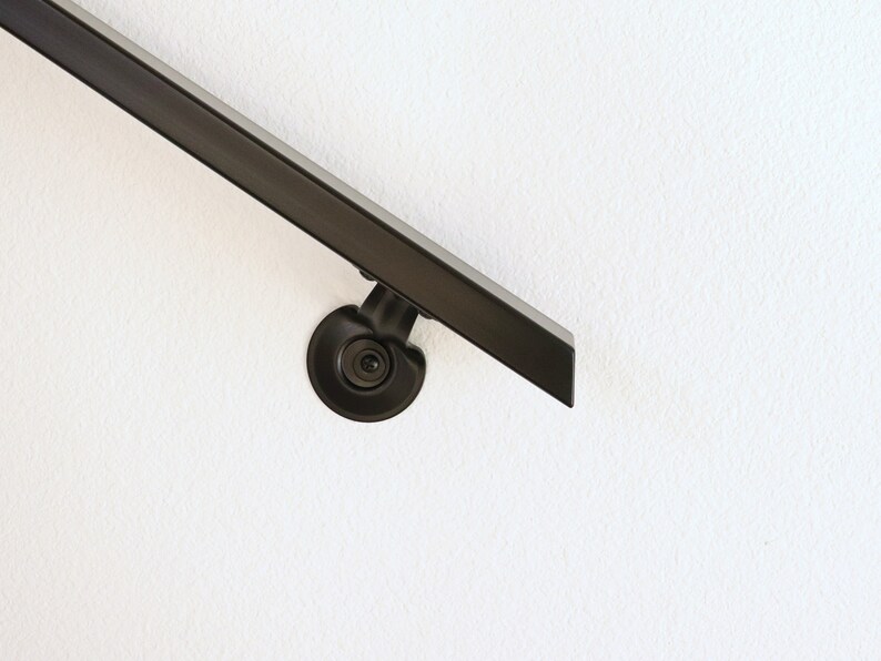 Angled Coat Rails Modern Angled Metal Handrail, Powder Coated Stair Rail, 2x1 Steel - Etsy