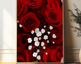 Flower art, woman art, Black Woman Art, Fashion, Black Woman Wall Art, Black Girl Wall Art, black girl wall art, Black girl art,abstract art