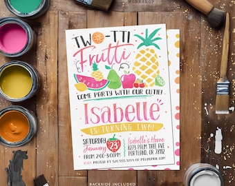 Tutti Frutti Birthday Invitation