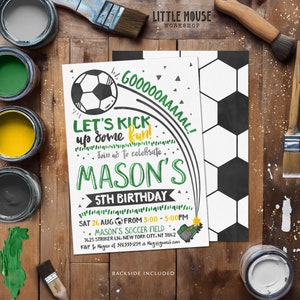 Soccer Birthday Invitation