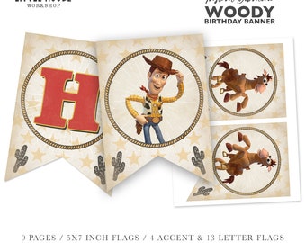 Woody Birthday Banner