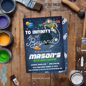 Buzz Lightyear Birthday Invitation