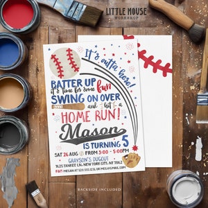 Baseball Birthday Invitation