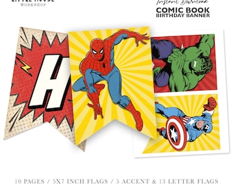 コミックブックバースデーバナー