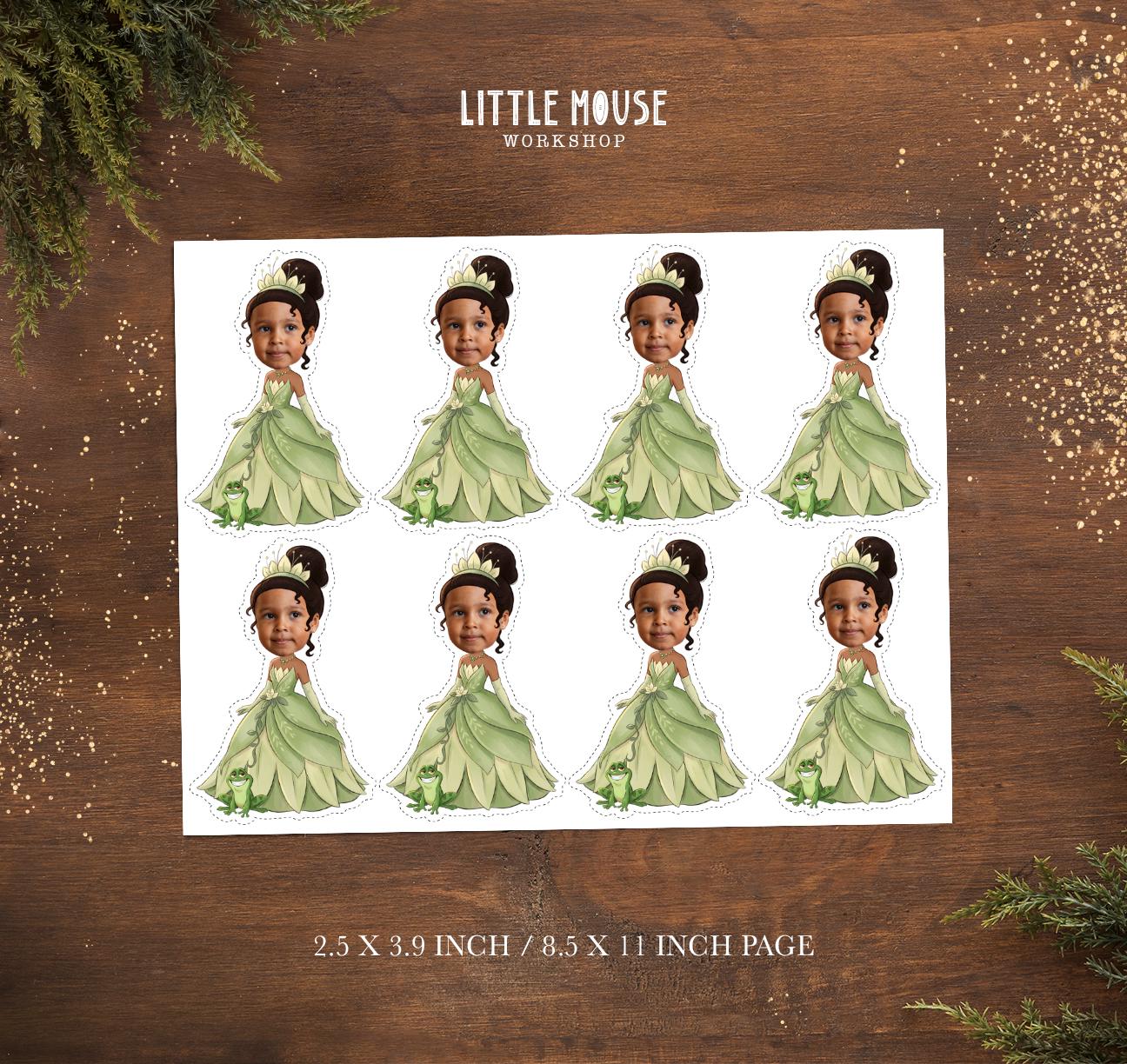 Princess and the Frog Tiana Personalized Birthday Cupcake Toppers ...