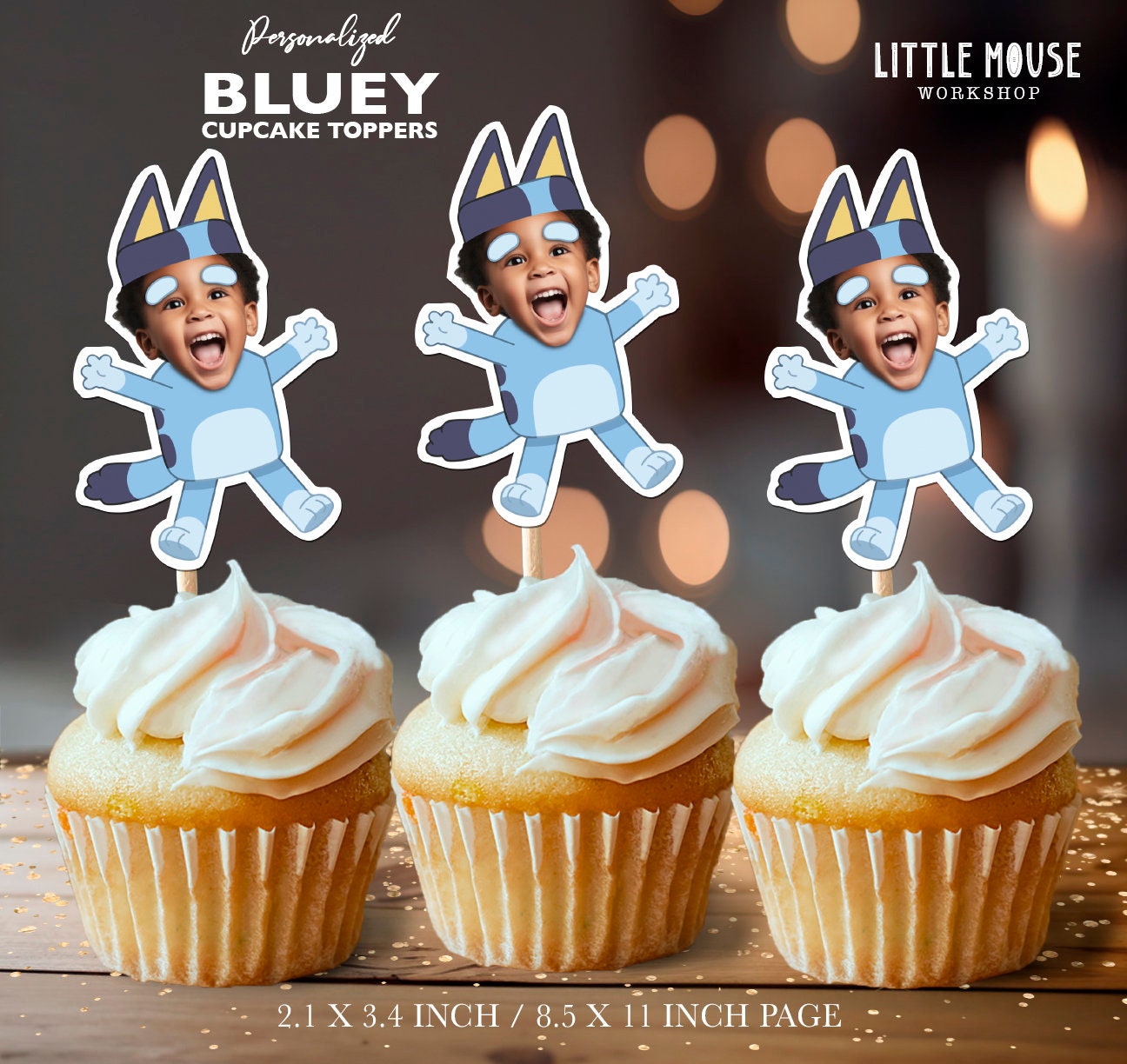 bluey-personalized-face-cupcake-toppers-etsy for Free Printable Bluey Cupcake Toppers Bluey Personalized Face Cupcake Toppers - Etsy for Free Printable Bluey Cupcake Toppers