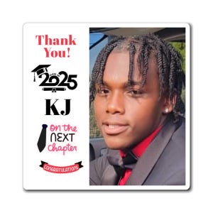 Custom Graduation Magnet - Congrats Grad 2025, Personalized Gift, Unique Decor, Celebrate Achievement, Graduation Keepsake