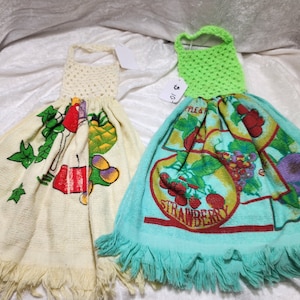 Hand woven kitchen towels set of 2