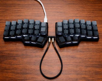 CORNE Crkbd v4.1 split keyboard - RGB Vial Agame Keyboard- QMK vial Ergonomic Split Keyboard - Ergonomically Designed for Two Hands