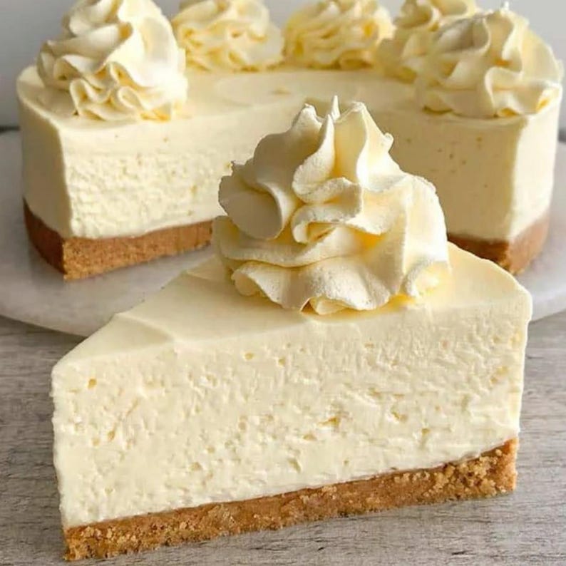 No Bake Classic Cheesecake Recipe | Easy Homemade Dessert | Instant Digital PDF Download image 1