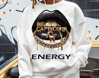 Big CAPRICORN Energy Black Girl Zodiac,  Zodiac Clipart, PNG files, Sublimation, Dreadlocks, Instant download