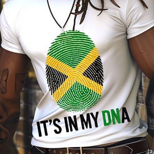 It&#39;s in my DNA Flag Fingerprint PNG Sublimation design download for shirts, Mugs, Print-on-demand PNG, Digital download