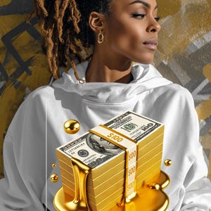 Gold Drip Harder Currency Cash Money Illustration Graphic Vector PNG JPG