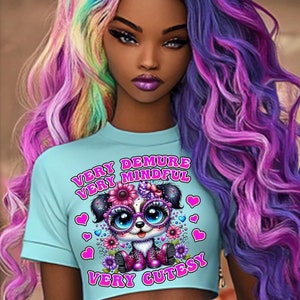 Very Demure Very Mindful Very Cutesy Png file Coquette Aesthetic Trendy PNG Tik Tok Trend Very Demure Graphic