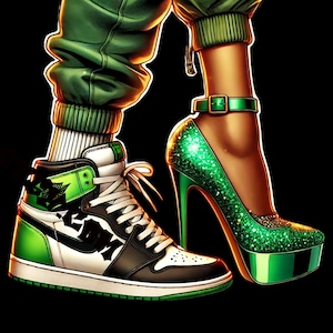I have two moods sneaker and heels png sublimation design download, sneaker life png, black woman png, heels png, sublimate designs download