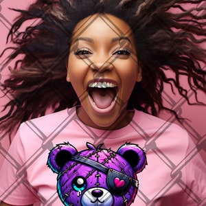 Graffiti Hip Hop Teddy Bear, Cartoon Teddy Bear, Cash, sublimation, digital download, t-shirts png