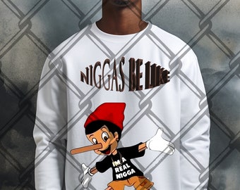 Gangster, Urban Trap Designs, Sublimation, Instant Digital Download, Fantasy Fan Art, Pinocchio, Cartoon