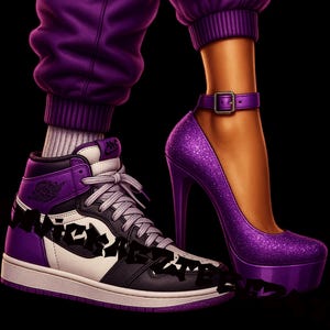 I have two moods sneaker and heels png sublimation design download, sneaker life png, black woman png, heels png, sublimate designs download