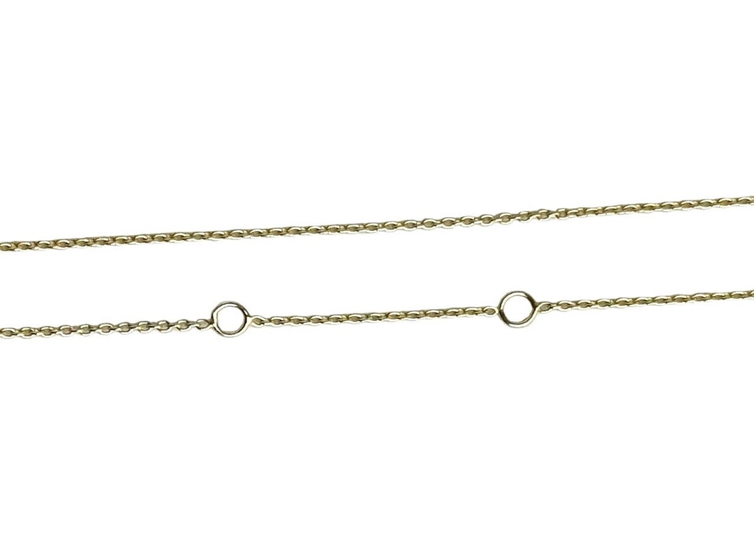 Adjustable Rolo Chain 14K Adjustable Rolo Necklace Chain. Length Can Be Adjusted to 16, 17 ...