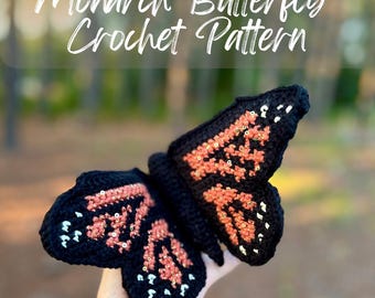 Monarch Butterfly Crochet Pattern