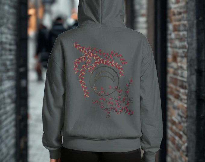 Floral Minimalist Hoodie – Premium Unisex Streetwear Sweatshirt