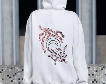Floral Minimalist Hoodie – Premium Unisex Streetwear Sweatshirt