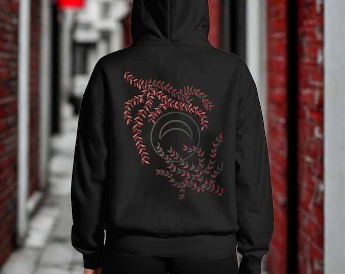 Floral Minimalist Hoodie – Premium Unisex Streetwear Sweatshirt