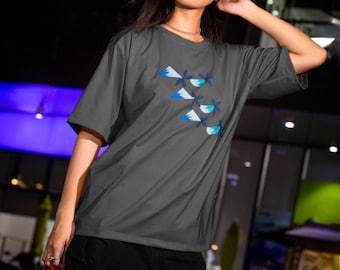 Geometric Floral T-Shirt – Women’s Relaxed Fit