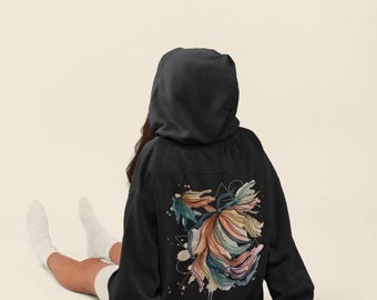 Abstract Art Heavyweight Hoodie for Women