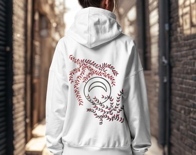 Floral Minimalist Hoodie – Premium Unisex Streetwear Sweatshirt