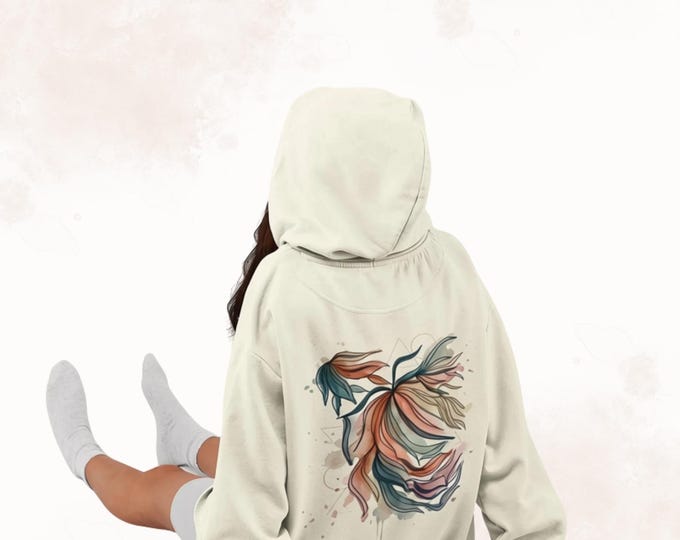 Abstract Art Heavyweight Hoodie for Women