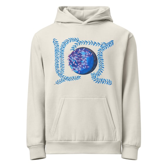 Floral Portal Hoodie | Hand-Drawn Mystical Artwear