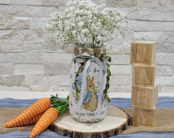 Peter Rabbit Baby Shower Centerpiece