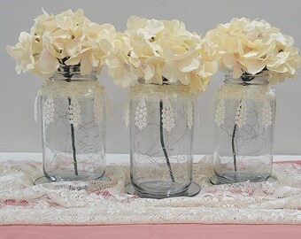 Set van 3 bruids douche middelpunt, verlichte bloemen tafel decor, bruiloft middelpunt, feest decor, verjaardag, baby shower, afstuderen decor