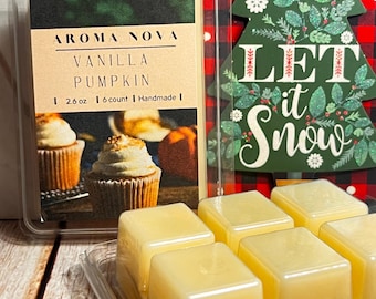 Vanilla Pumpkin |Holiday Fragrance |Strong scented soy wax melt long lasting home fragrance, Non-toxic Wax Tarts, Home Fragrance Essentials