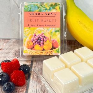 Fruit Basket| Strong Scented Fruity Soy Wax Melt, Non-toxic Wax Tarts, Home Fragrance Essentials