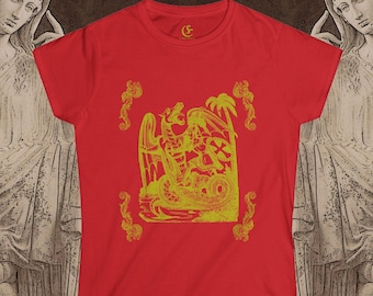 Camiseta Vaporwave inspirada en Dragon Slayer para mujer, inspirada en Barber Beats